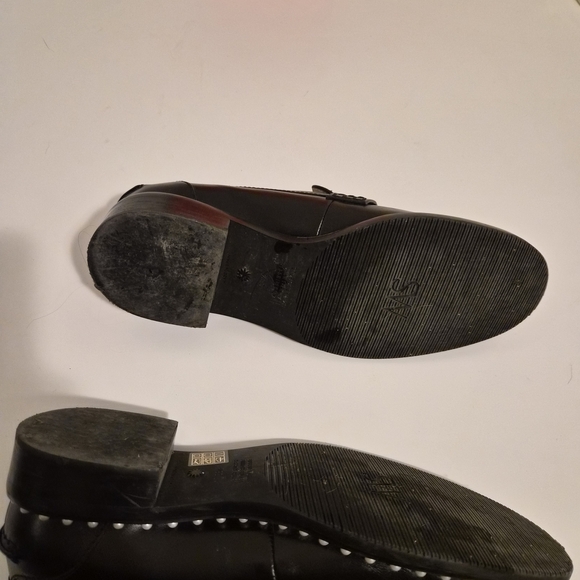 Stewart Weitzman Black Loafers with Pearl Detailing - Picture 5 of 6